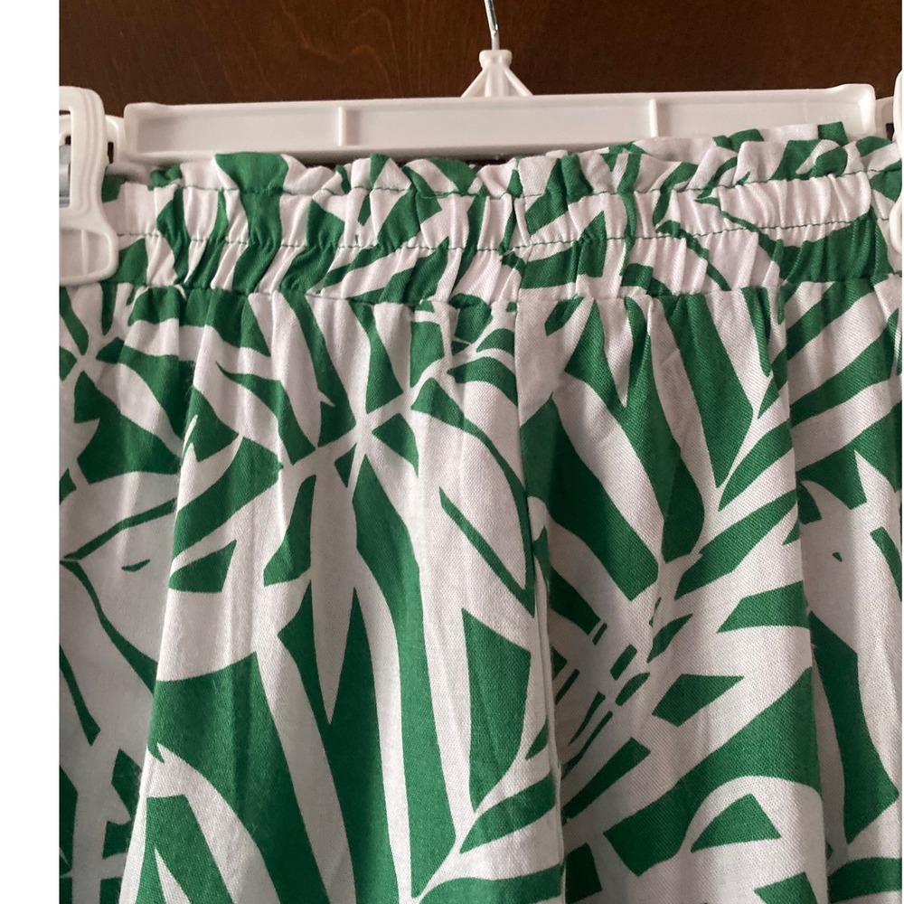 Jane + Delancey Palm Print Pants Wide Leg Drawstring Casual Size S NWT - Picture 7 of 12